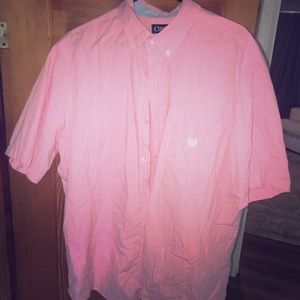 Pink shirt sleeve CHAPS button down